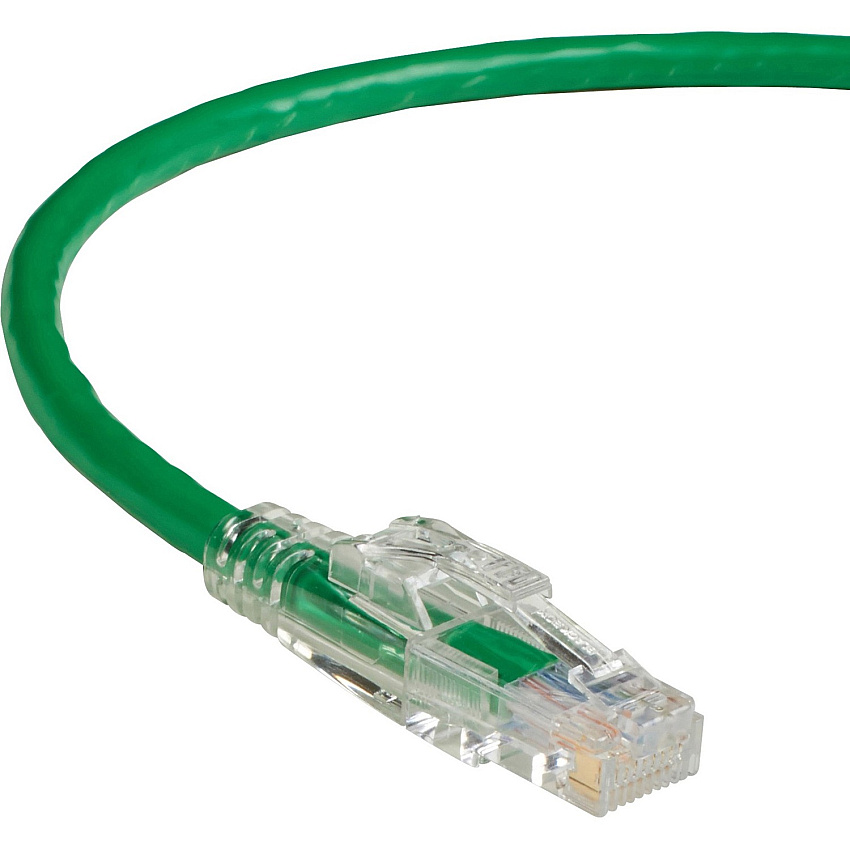 Black Box Cat6 550-mhz Locking Snagless Stranded Ethernet Patch Cable-unshielded (utp), Cm Pvc (rj45 M/m), Green, 10-ft. (3.0-m) (C6PC70GN10)