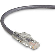 Black Box Cat6 550-mhz Locking Snagless Stranded Ethernet Patch Cable - Unshielded (utp), Cm Pvc (rj45 M/m), Gray, 7-ft. (2.1-m) (C6PC70GY07)