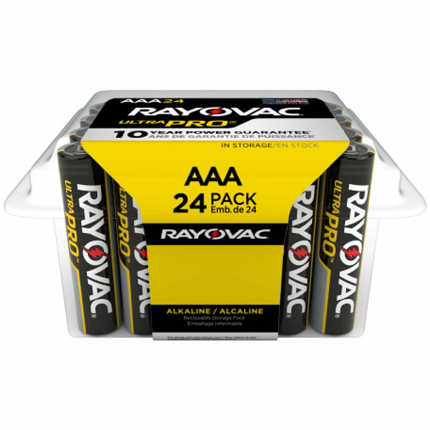 Rayovac Ultra Pro Alka AAA Batteries Storage Pack (RAYALAAA24PPJ)