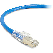 Black Box Cat6a 650-mhz Locking Snagless Stranded Ethernet Patch Cable-shielded (s/ftp), Cm Pvc (rj45 M/m), Blue, 3-ft. (0.9-m) (C6APC80SBL03)