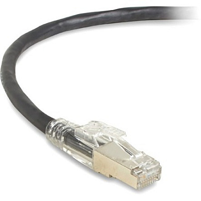 Black Box Cat6a 650-mhz Locking Snagless Stranded Ethernet Patch Cable-shielded(s/ftp), Cm Pvc (rj45 M/m), Black, 20-ft. (6.0-m) (C6APC80SBK20)