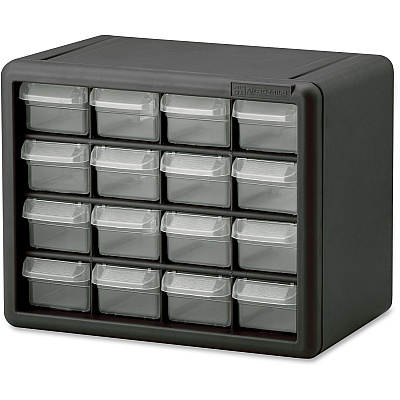 Akro-Mils 16-Drawer Plastic Storage Cabinet (AKM10116)