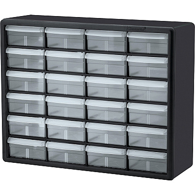 Akro-Mils 24-Drawer Plastic Storage Cabinet (AKM10124)