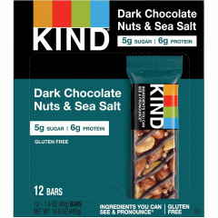 KIND Dark Chocolate Nuts/Sea Salt Snack Bars (17851)