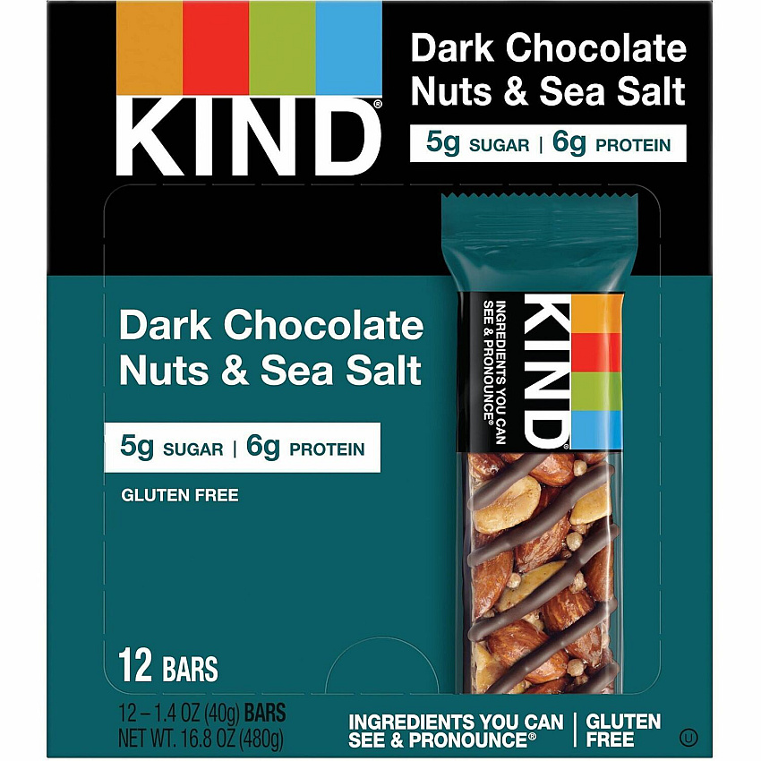 KIND Dark Chocolate Nuts/Sea Salt Snack Bars (KND17851)