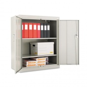 Alera Assembled 42" High Heavy-Duty Welded Storage Cabinet, Two Adjustable Shelves, 36w x 18d, Light Gray (CM4218LG)