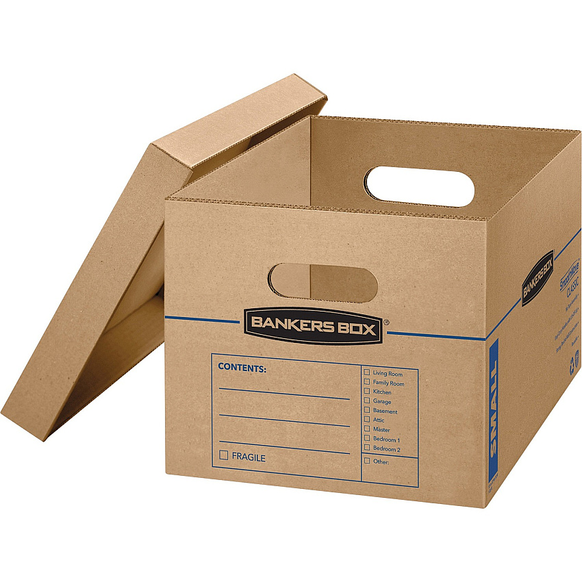 Fellowes SmoothMove Classic Moving Boxes, Small (FEL7714203)