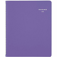 AT-A-GLANCE Beautiful Day Weekly/Monthly Planner, Vertical-Column Format, 11 x 8.5, Purple Cover, 13-Month: Jan 2026 to Jan 2027 (938P905)