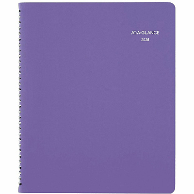 AT-A-GLANCE Beautiful Day Weekly/Monthly Planner, Vertical-Column Format, 11 x 8.5, Purple Cover, 13-Month: Jan 2026 to Jan 2027 (938P905)