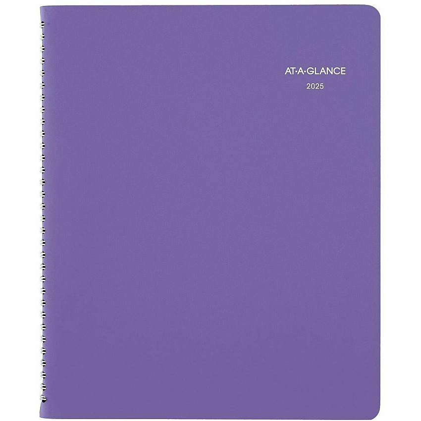 AT-A-GLANCE Beautiful Day Weekly/Monthly Planner, Vertical-Column Format, 11 x 8.5, Purple Cover, 13-Month: Jan 2026 to Jan 2027 (938P905)
