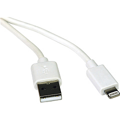 Eaton Tripp Lite Series USB-A to Lightning Sync/Charge Cable (M/M) - MFi Certified, White, 3 ft. (0.9 m) (M100003WH)