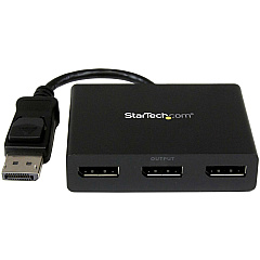 StarTech 3 Port Dp Multi Monitor Adapter Mst Hub (MSTDP123DP)