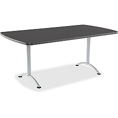 Iceberg Arc Fixed Height Table 36X72 Rectangular, Graphite (ICE69227)