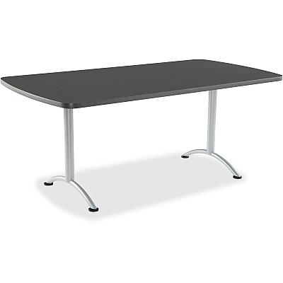 Iceberg Arc Fixed Height Table 36X72 Rectangular, Graphite (ICE69227)