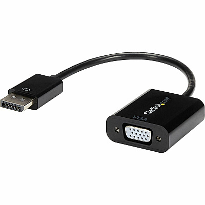 StarTech Displayport To Vga Adapter - 1920x1200 - Multi Monitor Solution - Displayport To Vga Dongle For Monitor / Display (DP2VGA3)