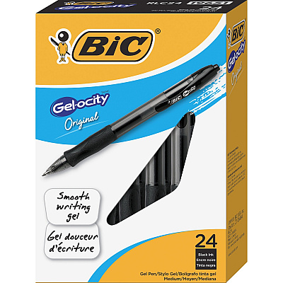 BIC Gel Retractable Pens (BICRLC241BK)