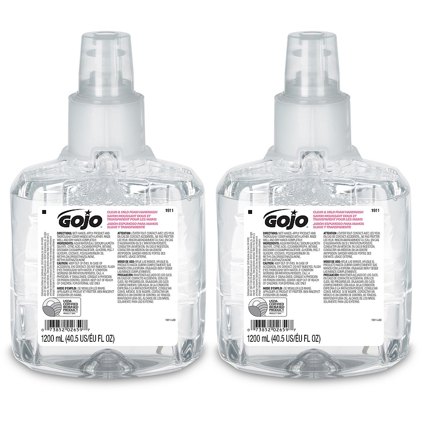 GOJO LTX-12 Clear Mild Foam Handwash Refill (GOJ191102CT)