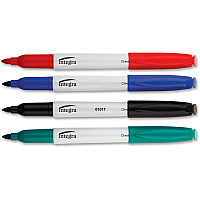 Integra Bullet Tip Dry-erase Whiteboard Marker Set (ITA01019)