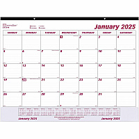 Brownline Vinyl Strip Monthly Desk Pad (C1731V)