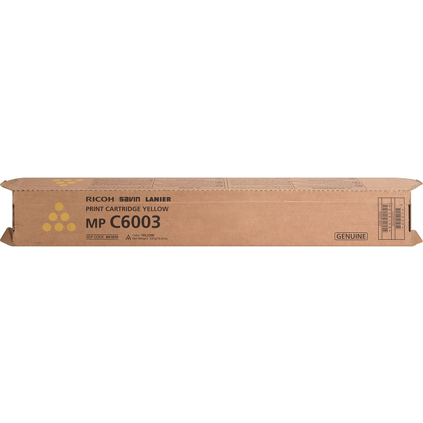 Ricoh Original Laser Toner Cartridge - Yellow - 1 Each (841850)