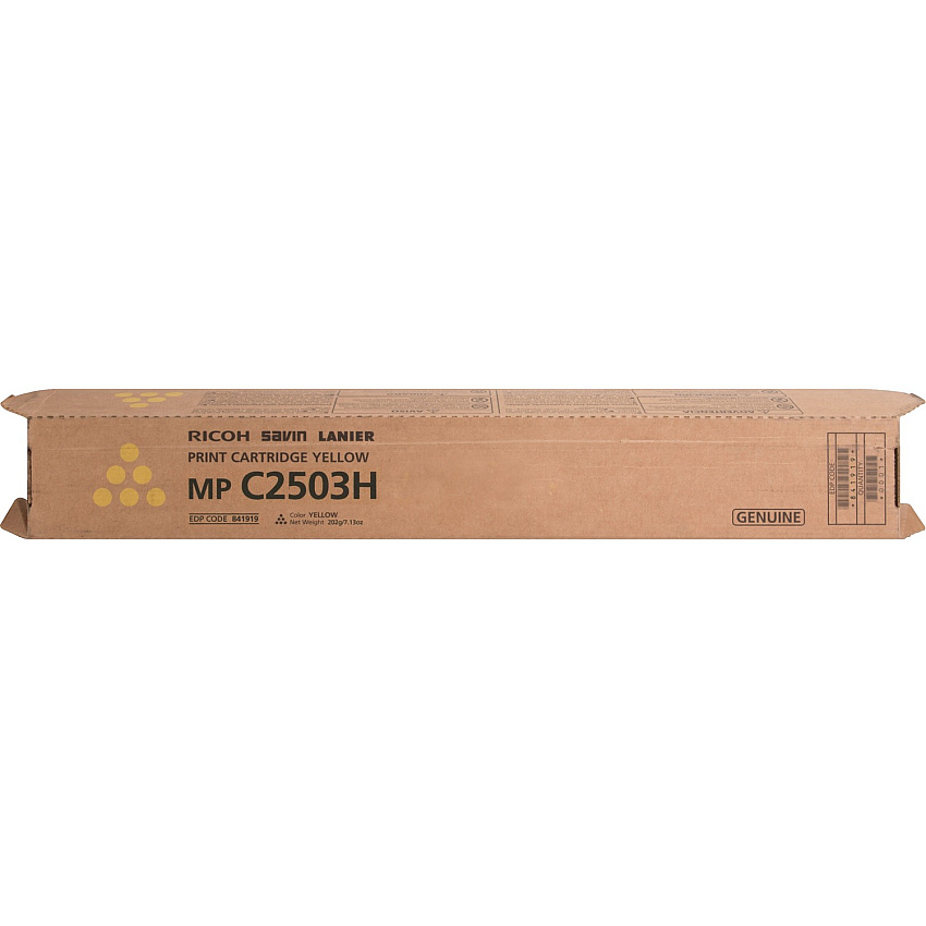 Ricoh Original Laser Toner Cartridge - Yellow - 1 Each (841919)