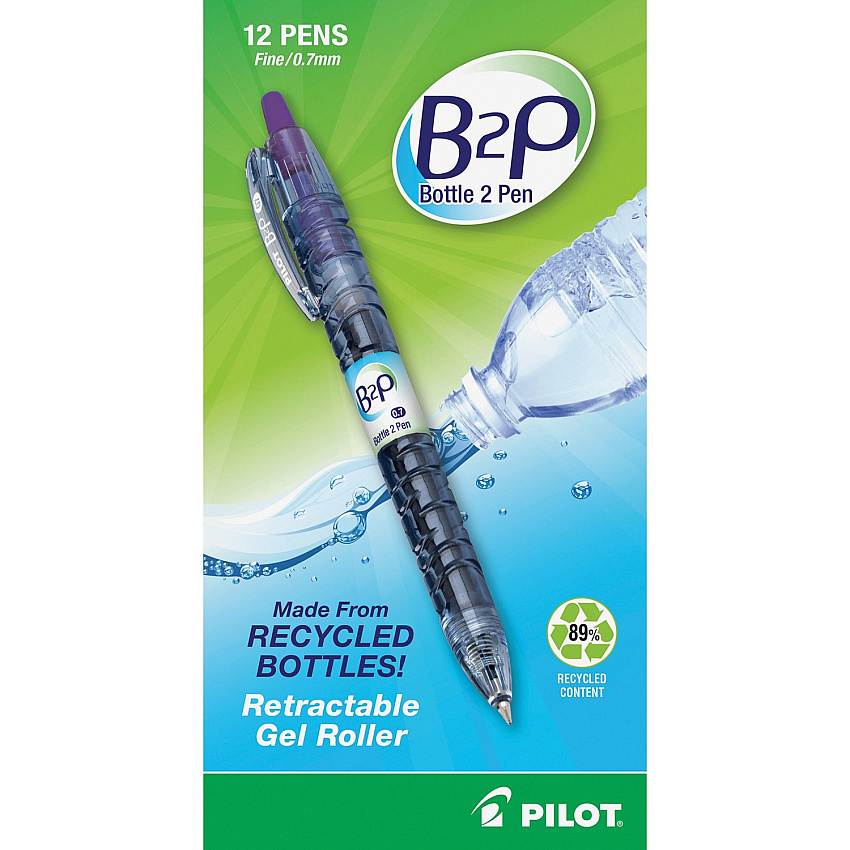 Pilot Bottle to Pen (B2P) B2P BeGreen Fine Point Gel Pens (PIL31622)