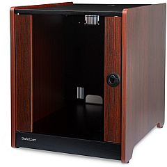 StarTech 12u Office Server Cabinet W/ Wood Finish (RKWOODCAB12)