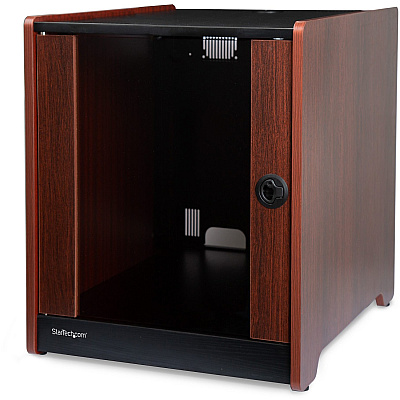 StarTech 12u Office Server Cabinet W/ Wood Finish (RKWOODCAB12)