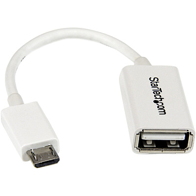 StarTech 5in White Micro Usb To Usb Otg Adapter (UUSBOTGW)