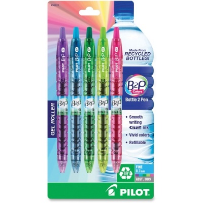 Pilot Bottle to Pen (B2P) B2P BeGreen Fine Point Gel Pens (36621)