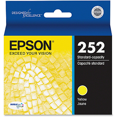 Epson DURABrite Ultra T252420 Original Standard Yield Inkjet Ink Cartridge - Yellow - 1 Each (EPST252420S)
