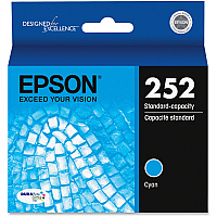 Epson DURABrite Ultra T252220 Original Standard Yield Inkjet Ink Cartridge - Cyan - 1 Each (EPST252220S)