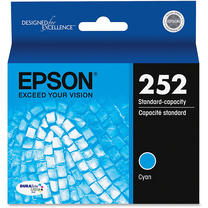 Epson DURABrite Ultra T252220 Original Standard Yield Inkjet Ink Cartridge - Cyan - 1 Each (EPST252220S)