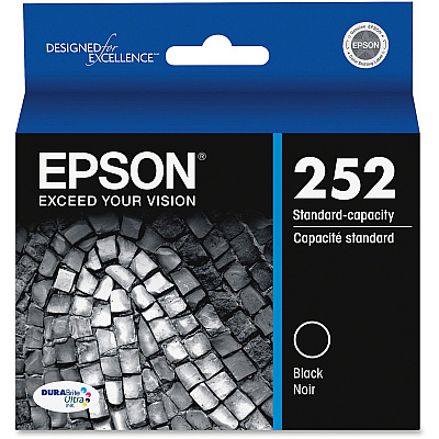 Epson DURABrite Ultra T252120 Original Standard Yield Inkjet Ink Cartridge - Black - 1 Each (EPST252120S)