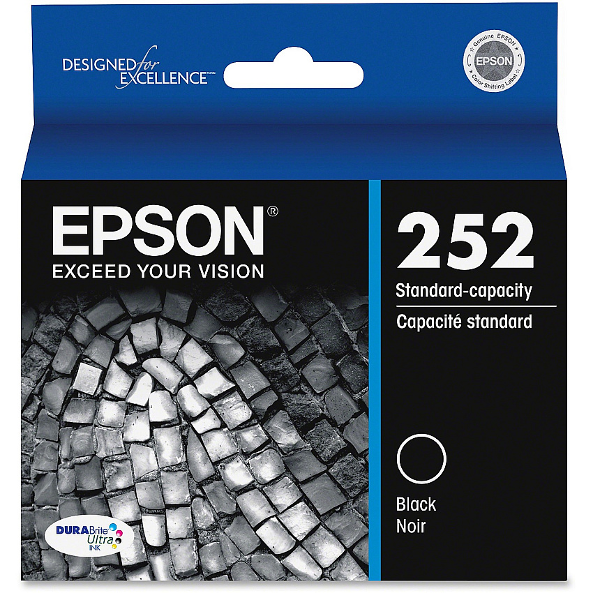 Epson DURABrite Ultra T252120 Original Standard Yield Inkjet Ink Cartridge - Black - 1 Each (EPST252120S)