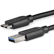 StarTech 2m 6ft Slim Usb 3.0 Micro B Cable (USB3AUB2MS)