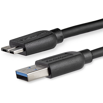 StarTech 2m 6ft Slim Usb 3.0 Micro B Cable (USB3AUB2MS)