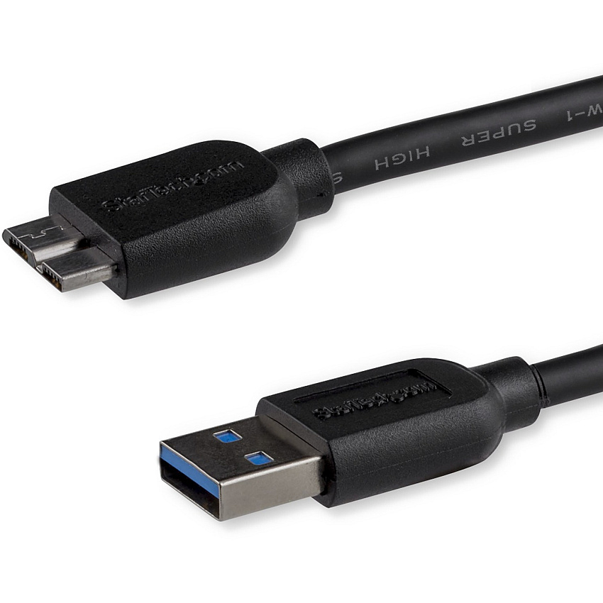 StarTech 0.5m 20in Slim Usb 3.0 Micro B Cable (USB3AUB50CMS)