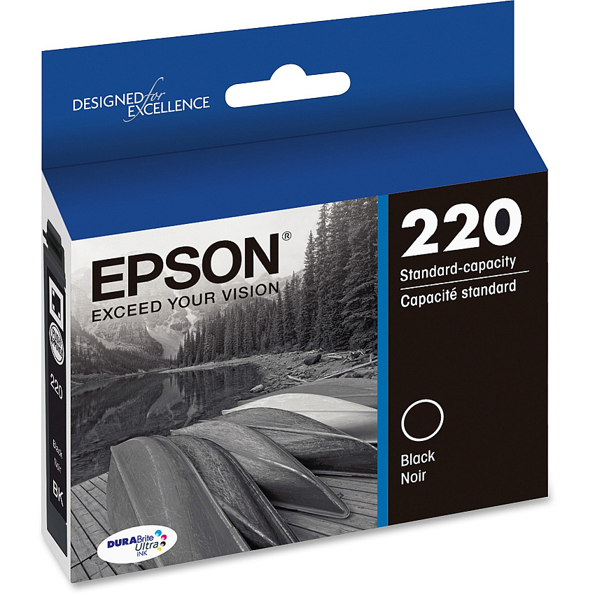 Epson DURABrite Ultra T220120 Original Standard Yield Inkjet Ink Cartridge - Black - 1 Each (EPST220120S)