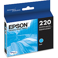 Epson DURABrite Ultra 220 Original Standard Yield Inkjet Ink Cartridge - Cyan - 1 Each (EPST220220S)