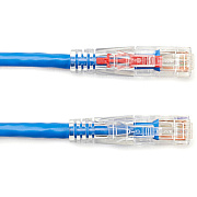 Black Box Cat5e 350-mhz Locking Snagless Stranded Ethernet Patch Cable-unshielded (utp), Cm Pvc (rj45 M/m), Blue, 6-ft. (1.8-m) (C5EPC70BL06)
