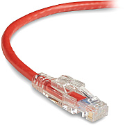 Black Box Cat5e 350-mhz Locking Snagless Stranded Ethernet Patch Cable-unshielded (utp), Cm Pvc (rj45 M/m), Red, 20-ft. (6.0-m) (C5EPC70RD20)