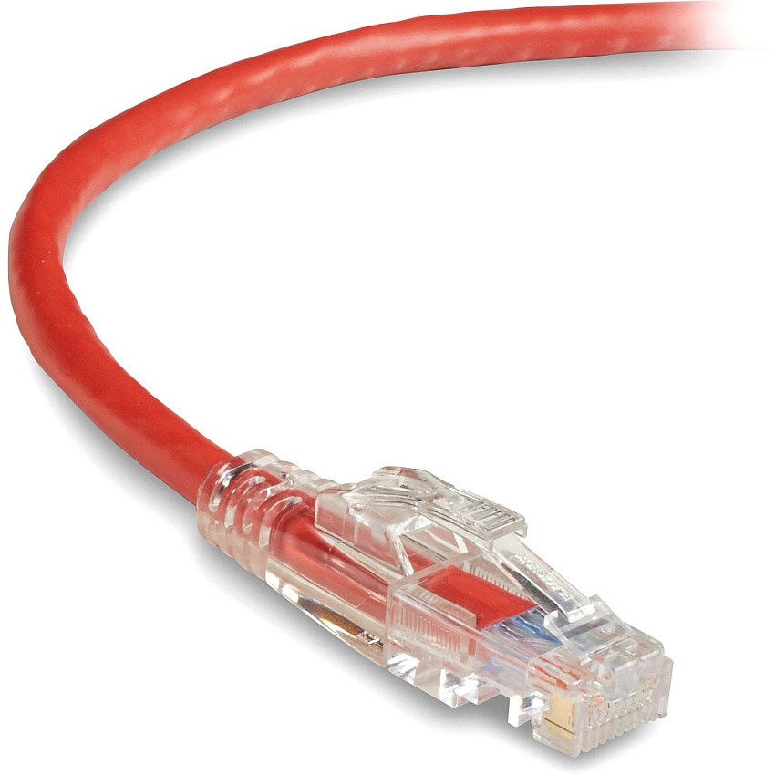 Black Box Cat5e 350-mhz Locking Snagless Stranded Ethernet Patch Cable-unshielded (utp), Cm Pvc (rj45 M/m), Red, 20-ft. (6.0-m) (C5EPC70RD20)