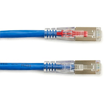 Black Box Cat5e 100-mhz Locking Snagless Stranded Ethernet Patch Cable-shielded (f/utp), Cm Pvc (rj45 M/m), Blue, 20-ft. (6.0-m) (C5EPC70SBL20)
