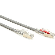 Black Box Cat5e 100-mhz Locking Snagless Stranded Ethernet Patch Cable-shielded (f/utp), Cm Pvc (rj45 M/m), Gray, 6-ft. (1.8-m) (C5EPC70SGY06)