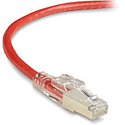 Black Box Cat5e 100-mhz Locking Snagless Stranded Ethernet Patch Cable - Shielded (f/utp), Cm Pvc (rj45 M/m), Red, 1-ft. (0.3-m) (C5EPC70SRD01)