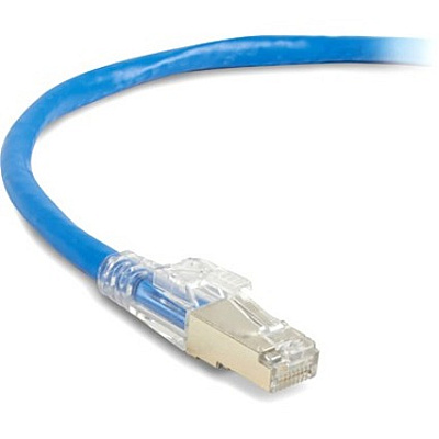 Black Box Cat6a 650-mhz Locking Snagless Stranded Ethernet Patch Cable-shielded (s/ftp), Cm Pvc (rj45 M/m), Blue, 5-ft. (1.5-m) (C6APC80SBL05)