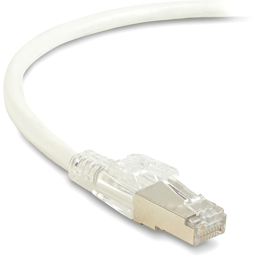 Black Box Cat6a 650-mhz Locking Snagless Stranded Ethernet Patch Cable-shielded (s/ftp), Cm Pvc (rj45 M/m), White, 3-ft. (0.9-m) (C6APC80SWH03)