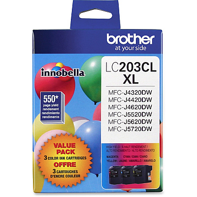 Brother Genuine Innobella LC2033PKS High Yield Ink Cartridges