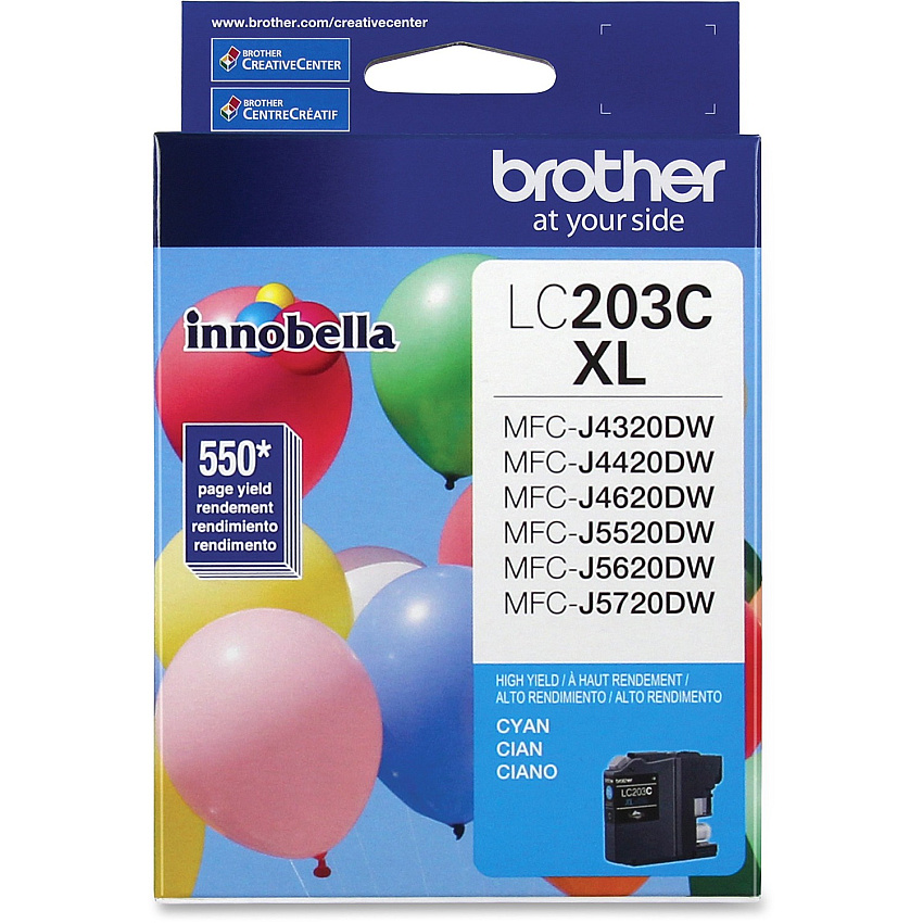 Brother Genuine Innobella LC203C High Yield Cyan Ink Cartridge